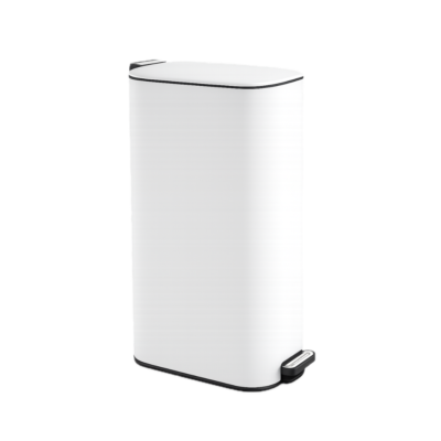 DELTA Inox Pedal Bin 16L / White
