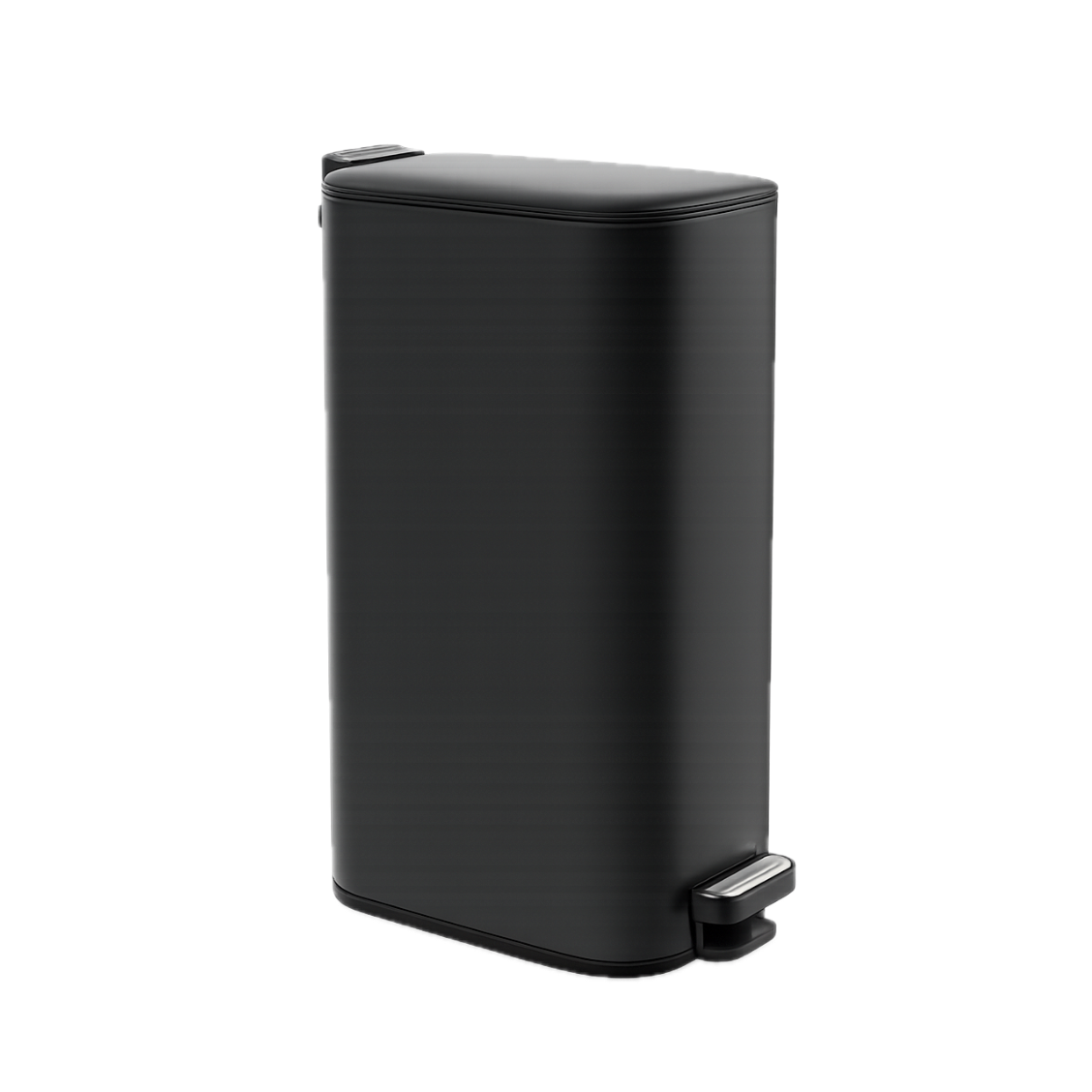 DELTA Inox Pedal Bin 6L : Black Matte DELTA Inox Pedal Bin 6L / Black Matte - Image 1